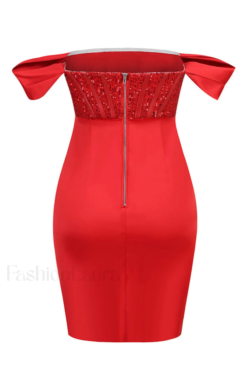 Nadia Off Stylish Shoulder Mini Dress