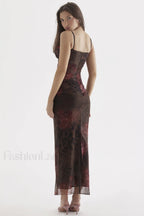 Nalini Printed Stylish Midi Dress