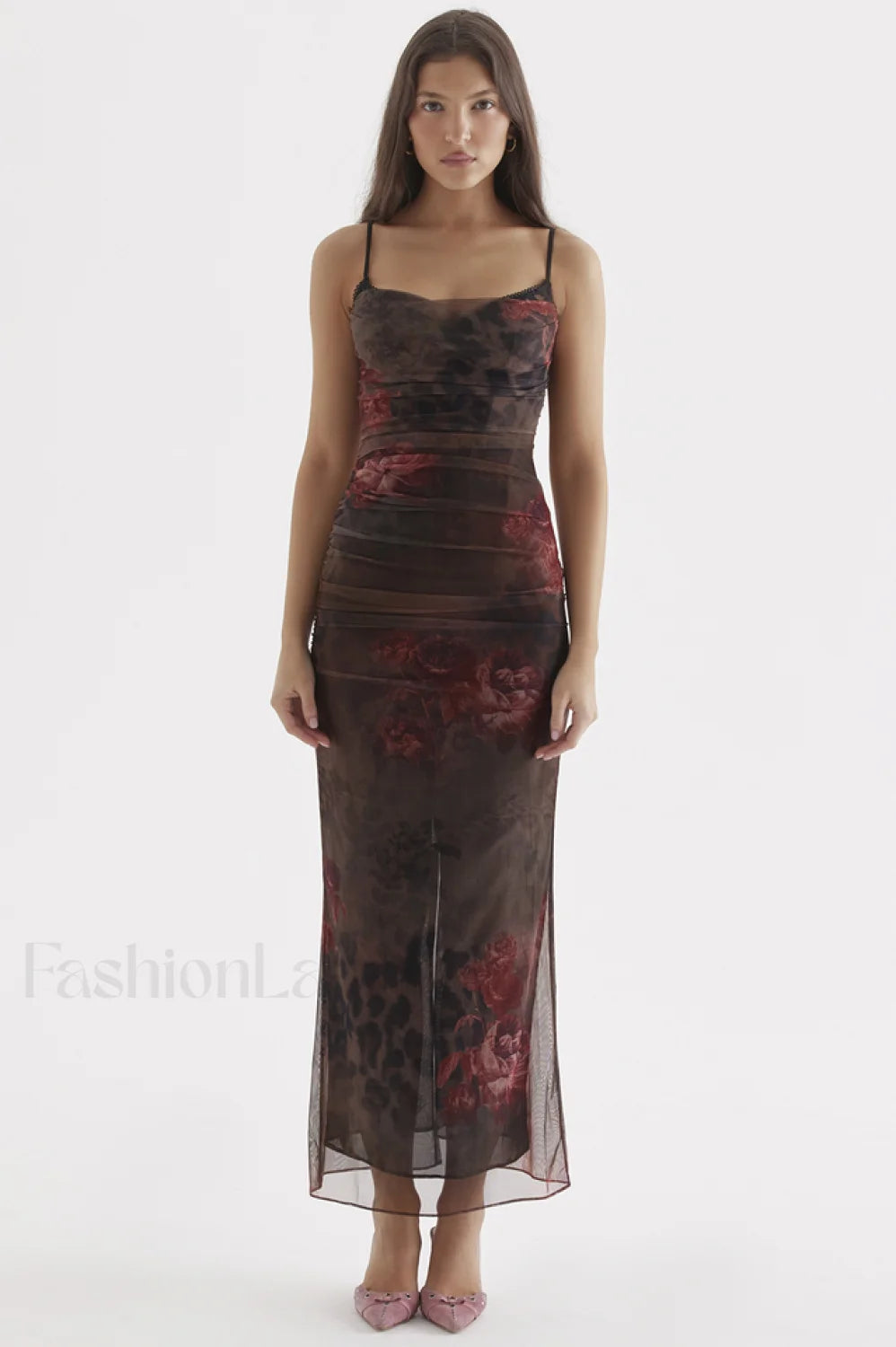 Nalini Printed Stylish Midi Dress