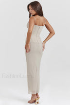 Nalini Sand Stylish Maxi Dress