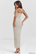 Nalini Sand Stylish Maxi Dress
