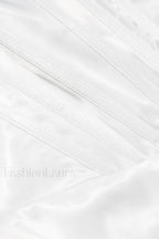 Nalita Vintage Cream Charming Beaded Strapless Dress