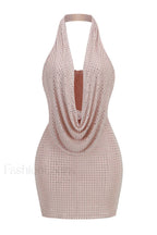 Neomi Elegant Mini Dress S / Nude