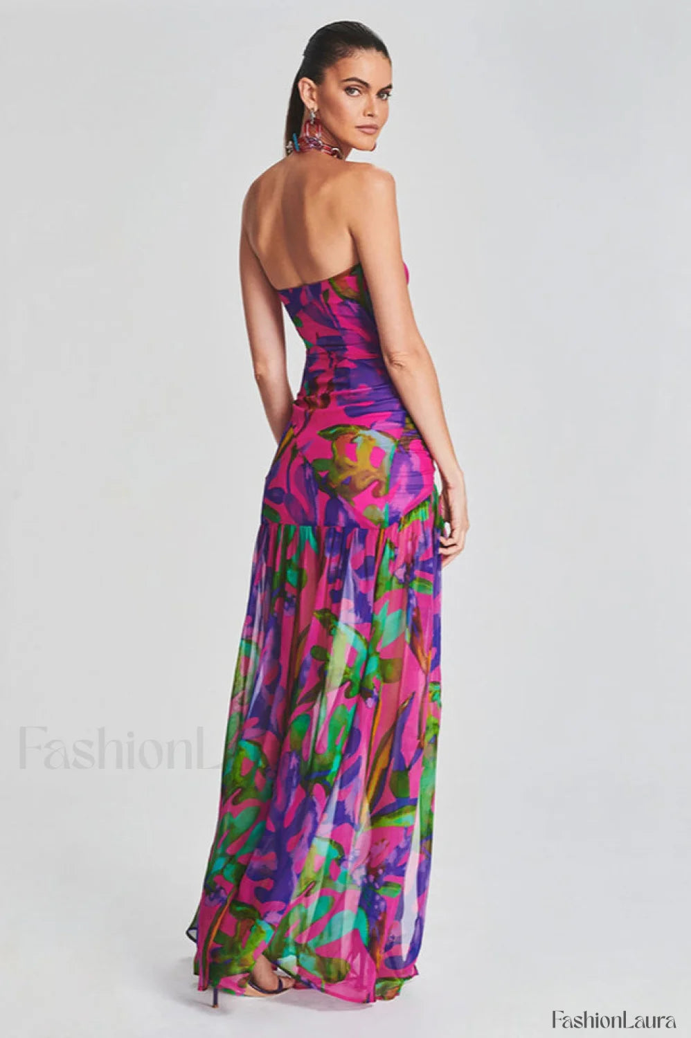 Nicole Silk Stylish Chiffon Dress