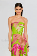 Nicole Silk Stylish Chiffon Dress