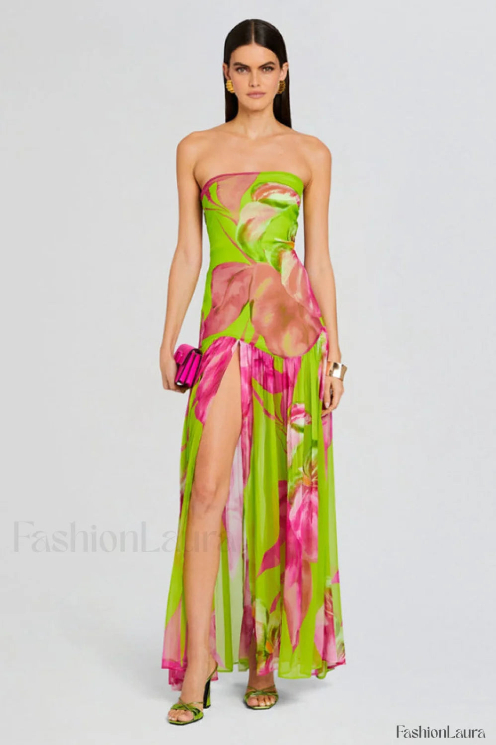 Nicole Silk Stylish Chiffon Dress