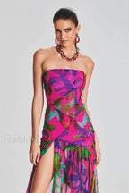 Nicole Silk Stylish Chiffon Dress