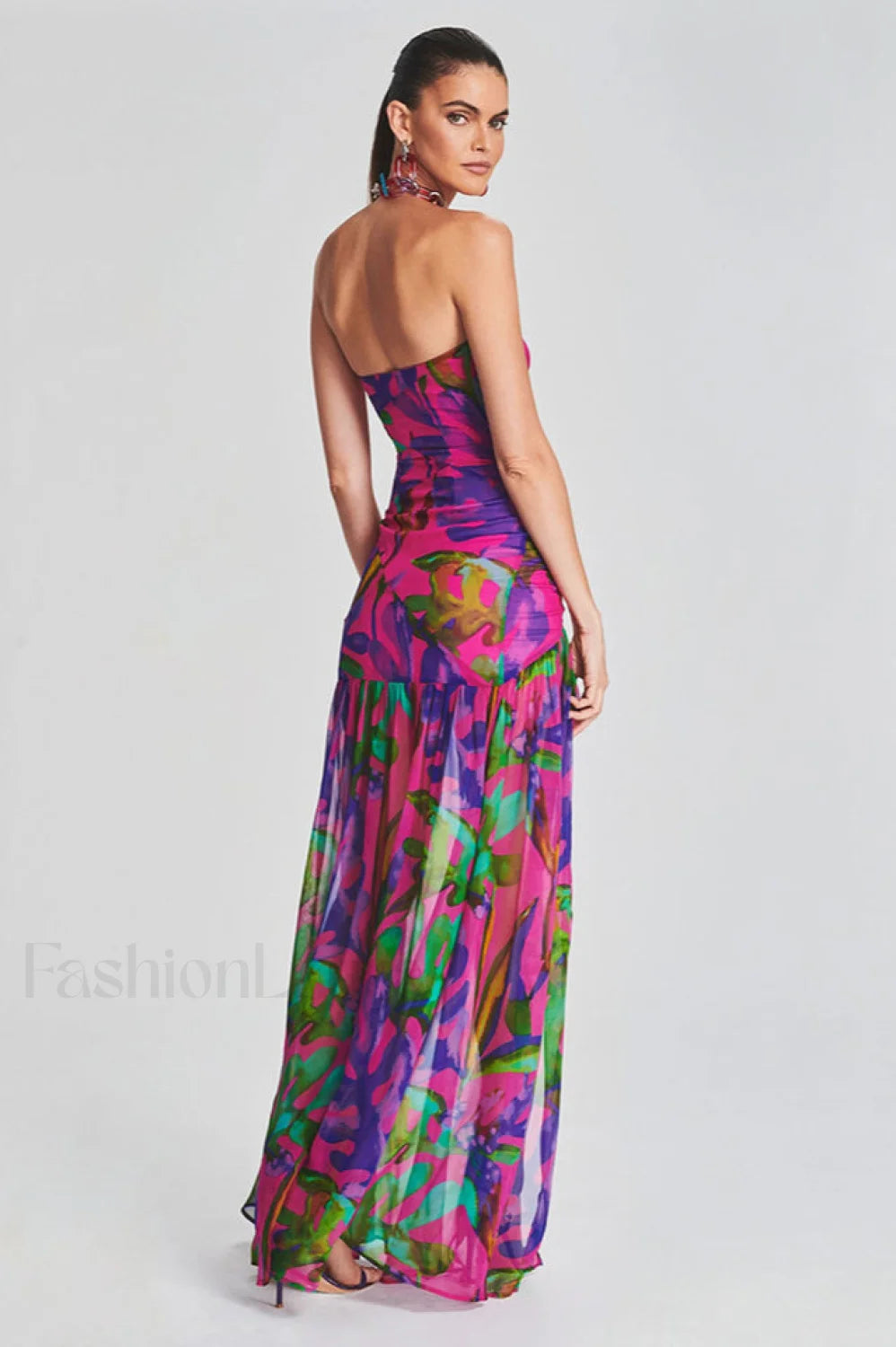 Nicole Silk Stylish Chiffon Dress