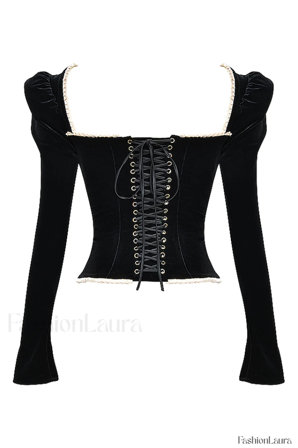 Noa Black Stylish Velvet Corset