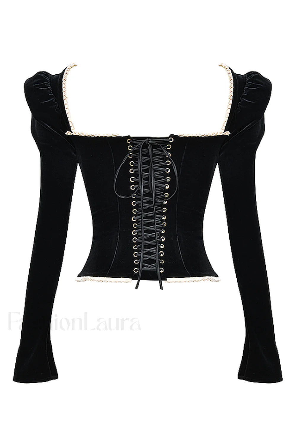 Noa Black Stylish Velvet Corset