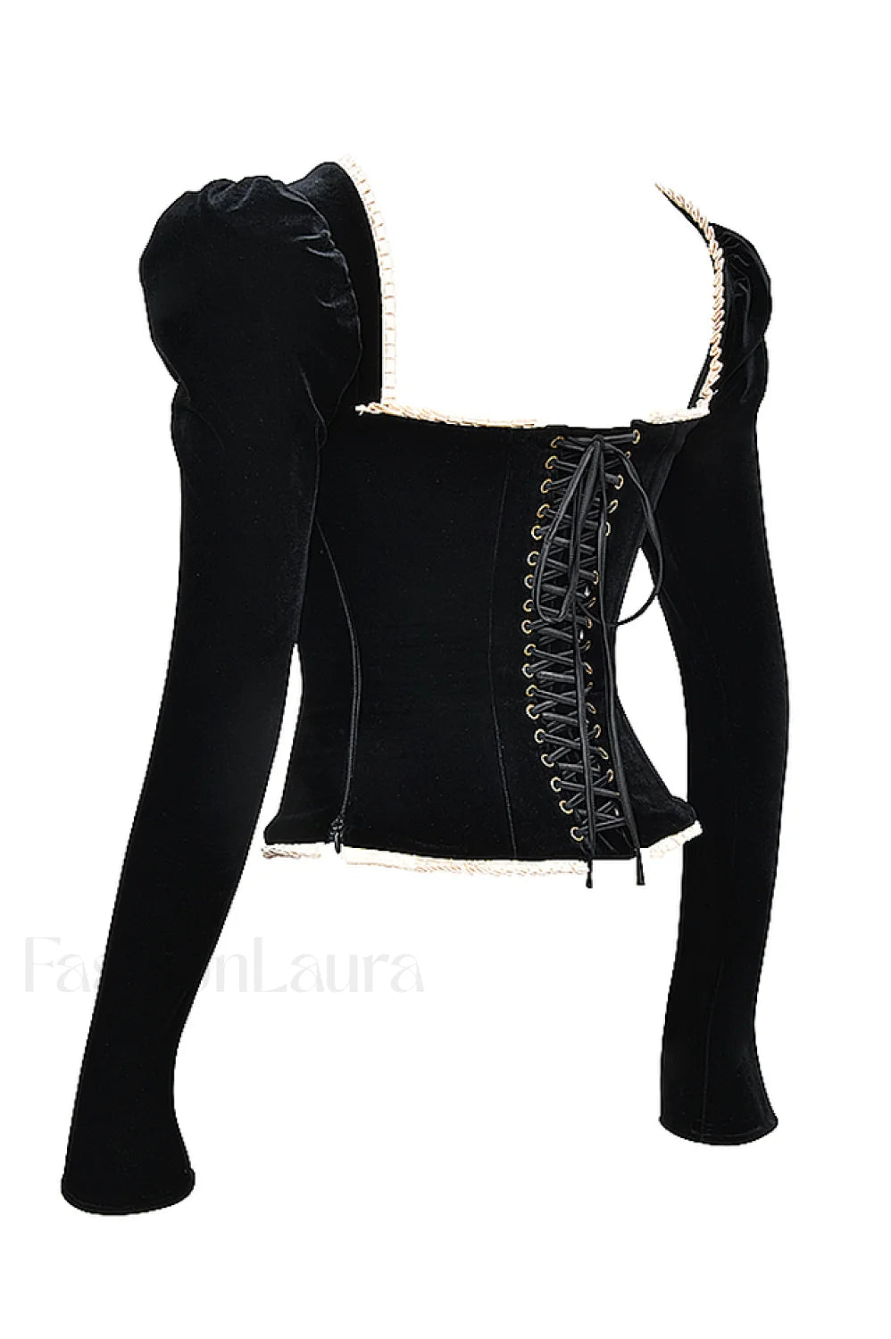 Noa Black Stylish Velvet Corset