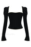 Noa Black Stylish Velvet Corset XS / Black