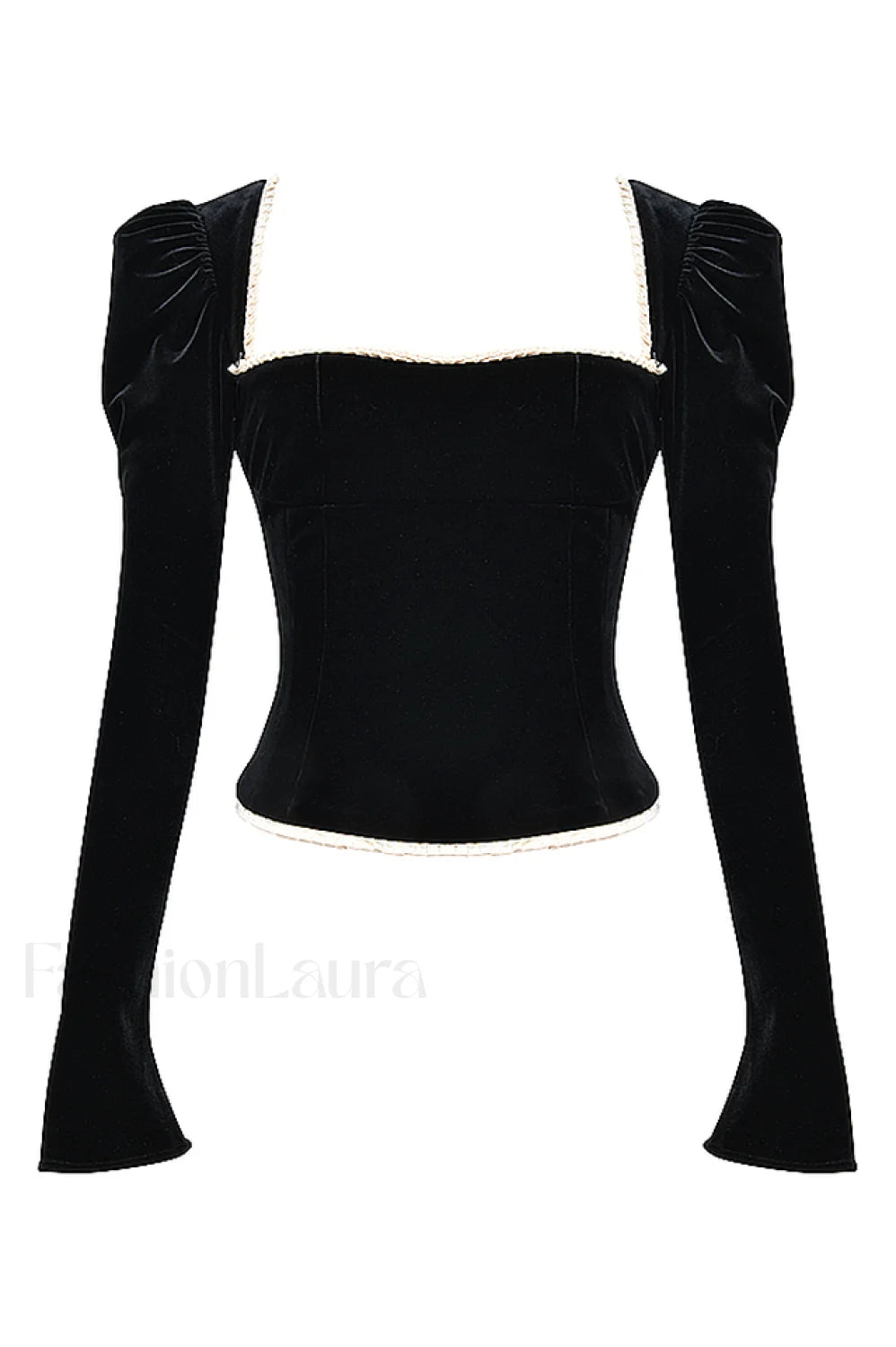 Noa Black Stylish Velvet Corset XS / Black