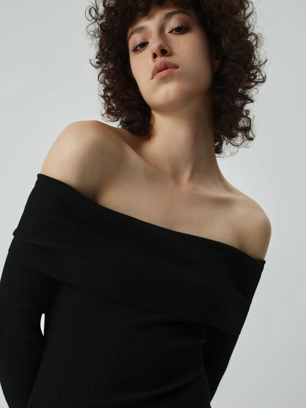 Nostalgia Off Shoulder Long Modern Sleeve Long Sweater Dress Sweaters L