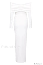 Off Shoulder Bodycon Charming Bardot Midi Dress