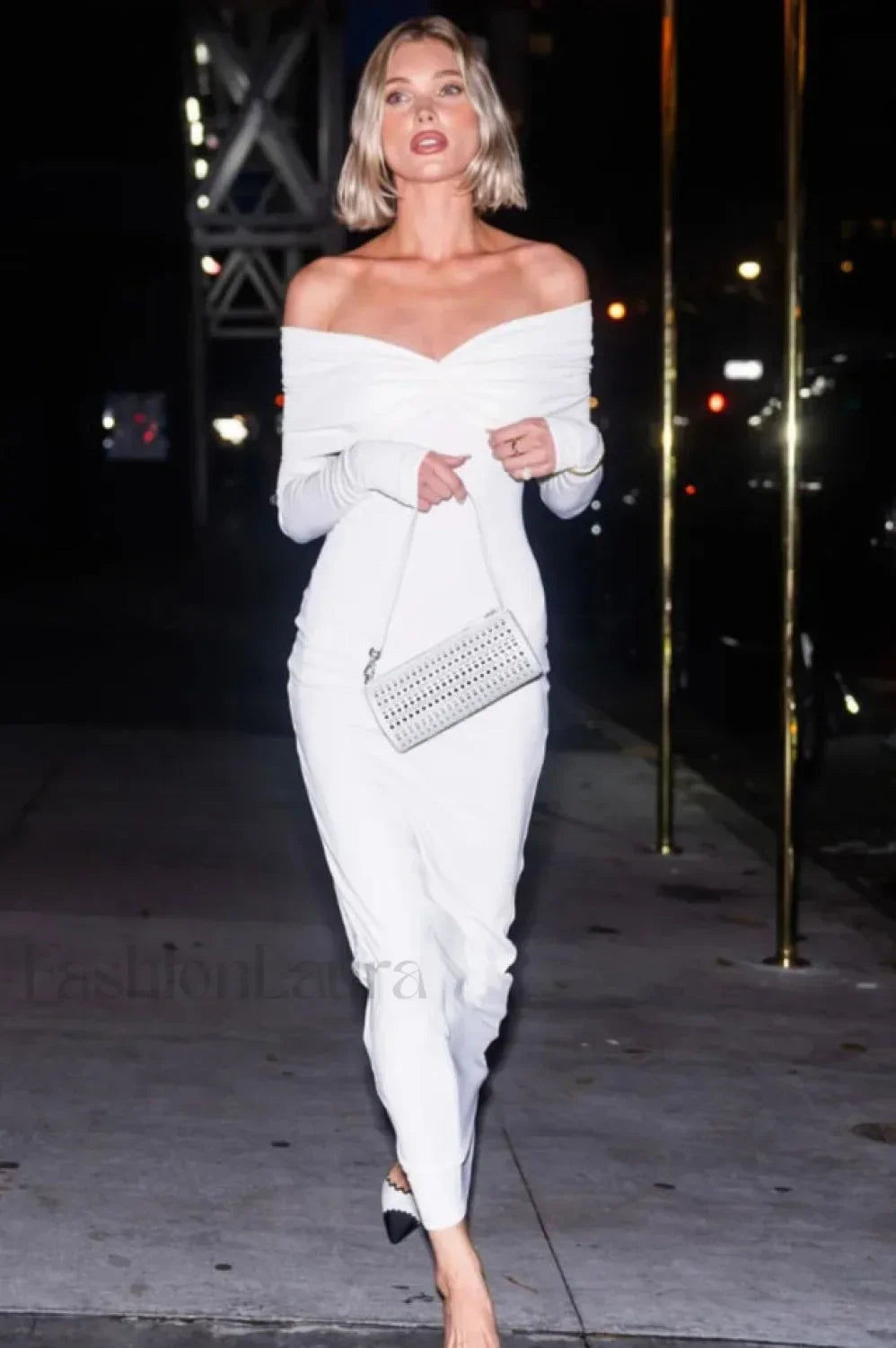 Off Shoulder Bodycon Charming Bardot Midi Dress Secondary image