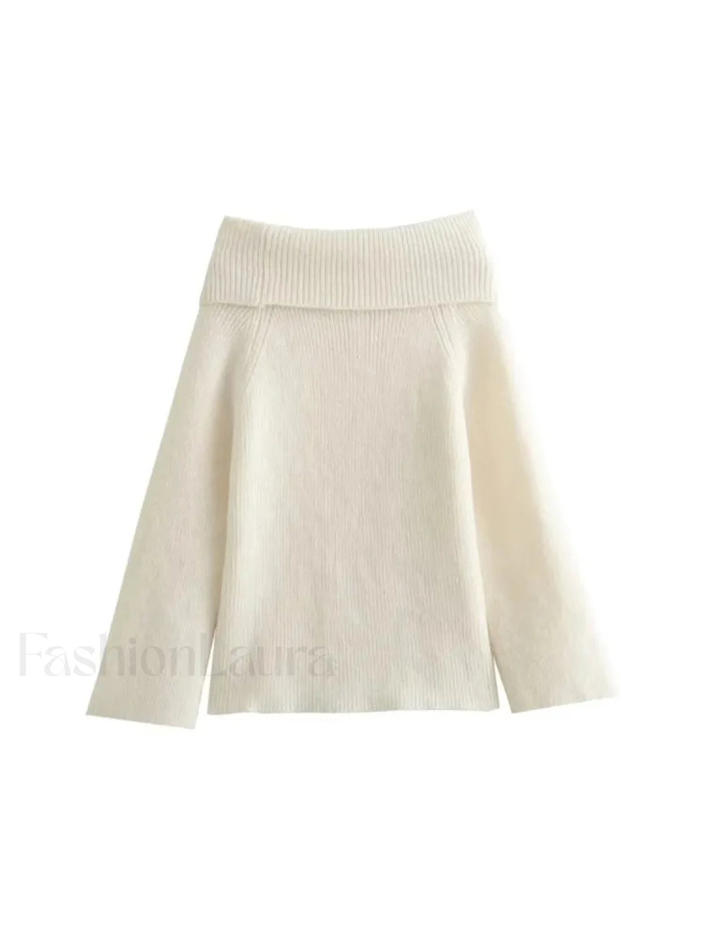 Off Shoulder Christmas Sweater for Women white / S Sweaters L