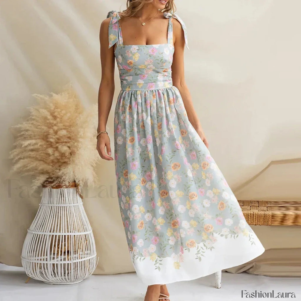 Off Shoulder Pleated Floral Dress