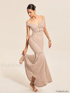 Off Shoulder Ruffle Detail Dress Pink / XS Dresses