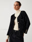 Old Money Graceful Aesthetics Fuzzy Cardigan Black / S Sweaters L