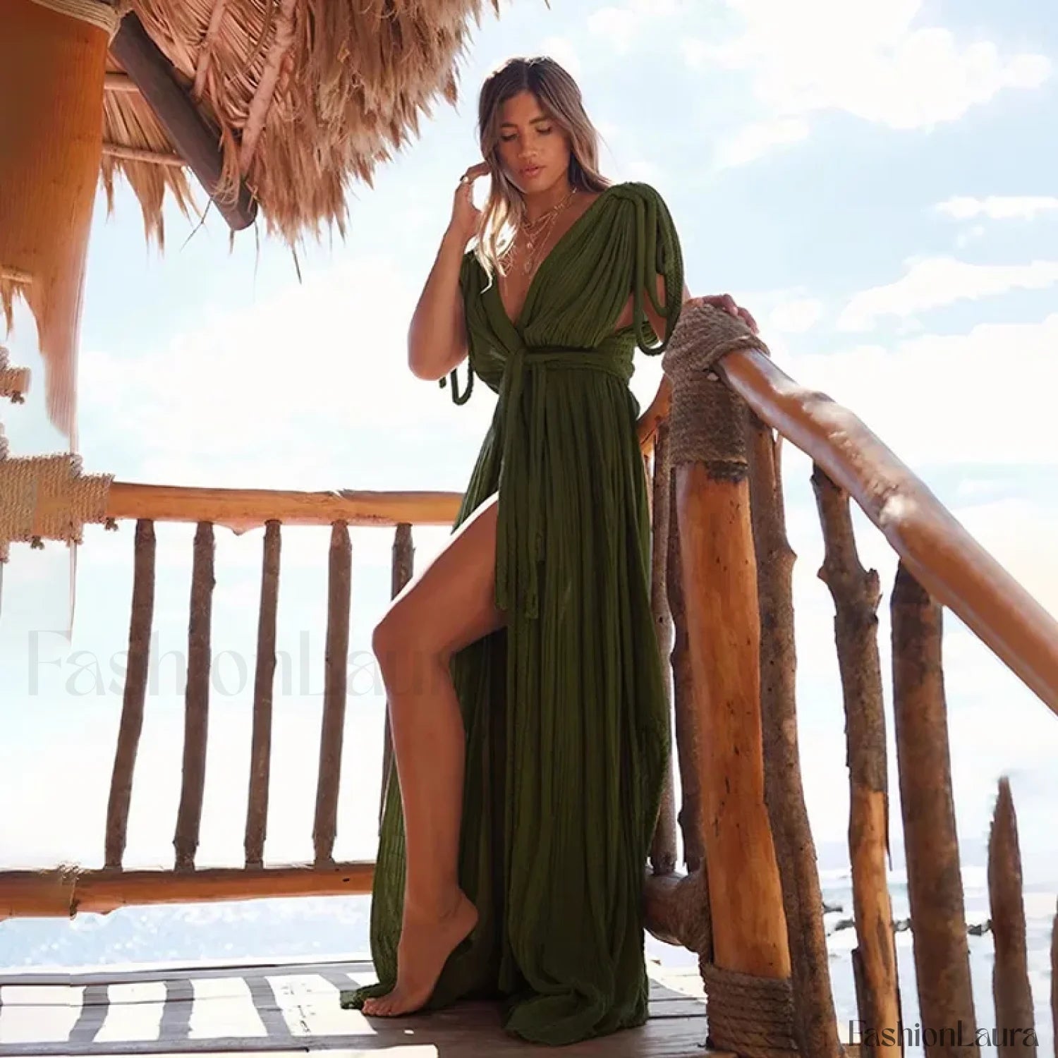 Ombre Tassel Beach Shirt Cover Up
