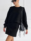 On The Go Trendy Two Piece Skirt Set Black / XS Skirt Sets