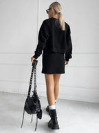 On The Go Trendy Two Piece Skirt Set Skirt Sets