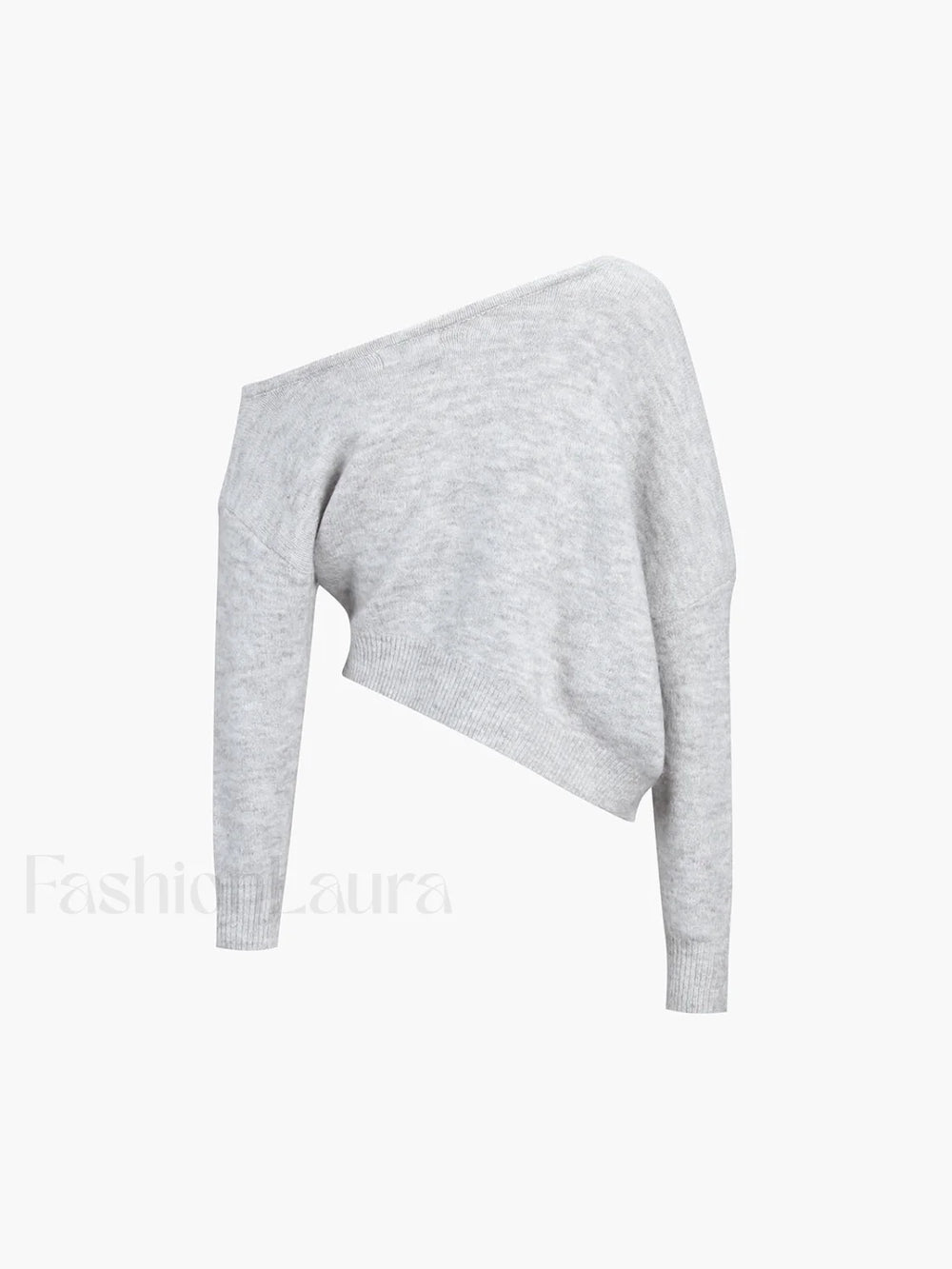 One Shoulder Asymmetric Sweater Sweaters