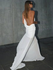 One Shoulder See Through Maxi Dress
