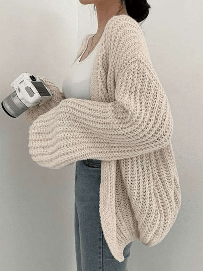Open Front Long Sleeve Knit Cardigan Secondary image