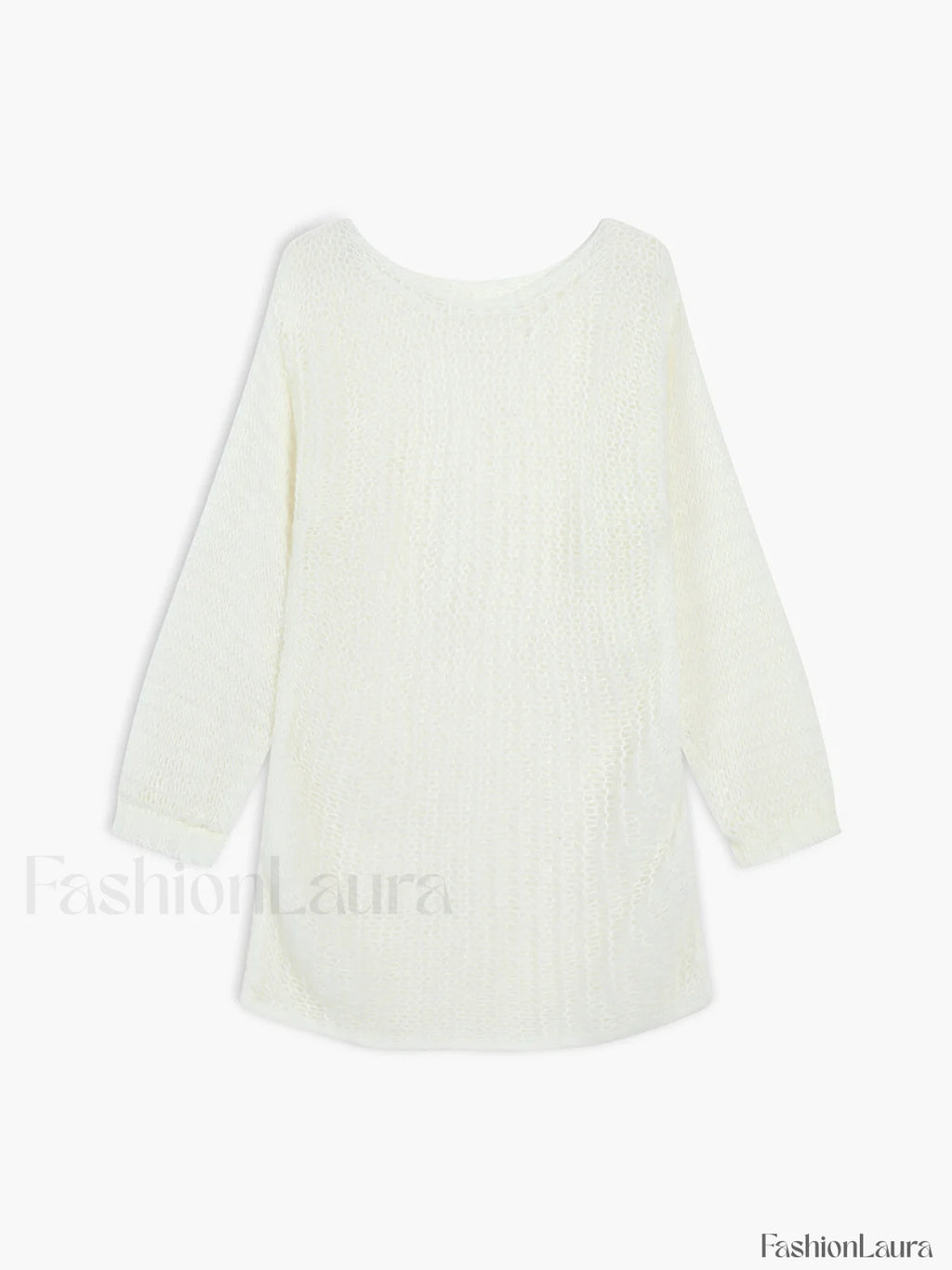 Open Knit Graceful Oversized Sweater Sweaters L