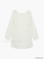 Open Knit Graceful Oversized Sweater Sweaters L