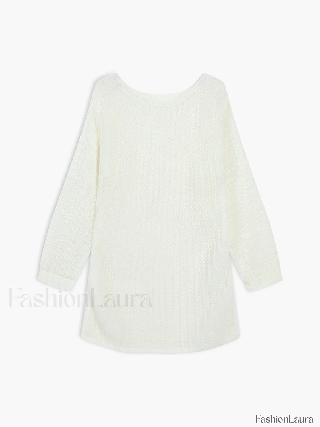Open Knit Graceful Oversized Sweater Sweaters L