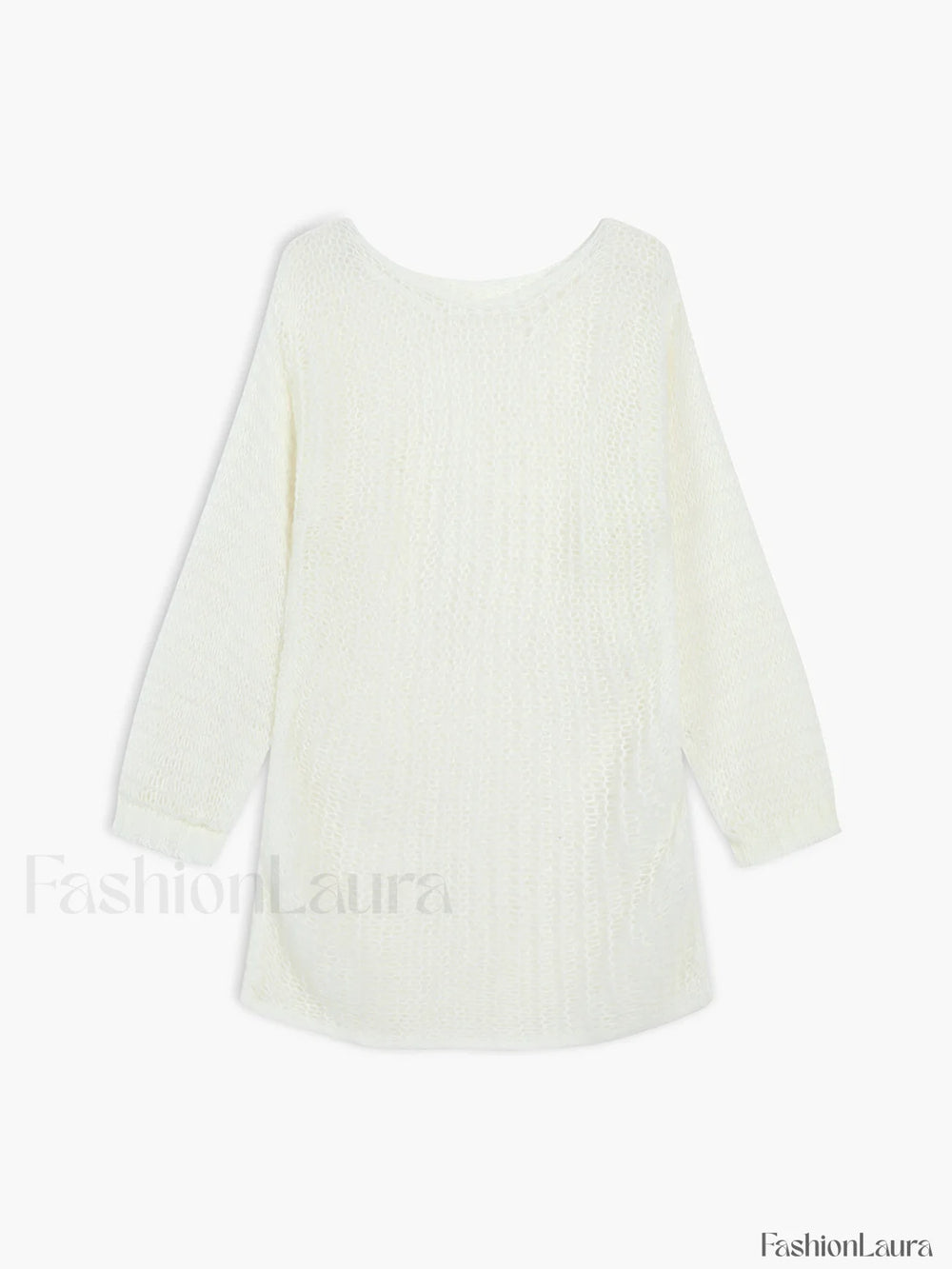 Open Knit Graceful Oversized Sweater Sweaters L