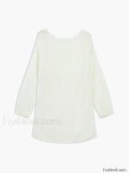 Open Knit Graceful Oversized Sweater Sweaters L
