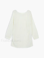 Open Knit Graceful Oversized Sweater Sweaters L