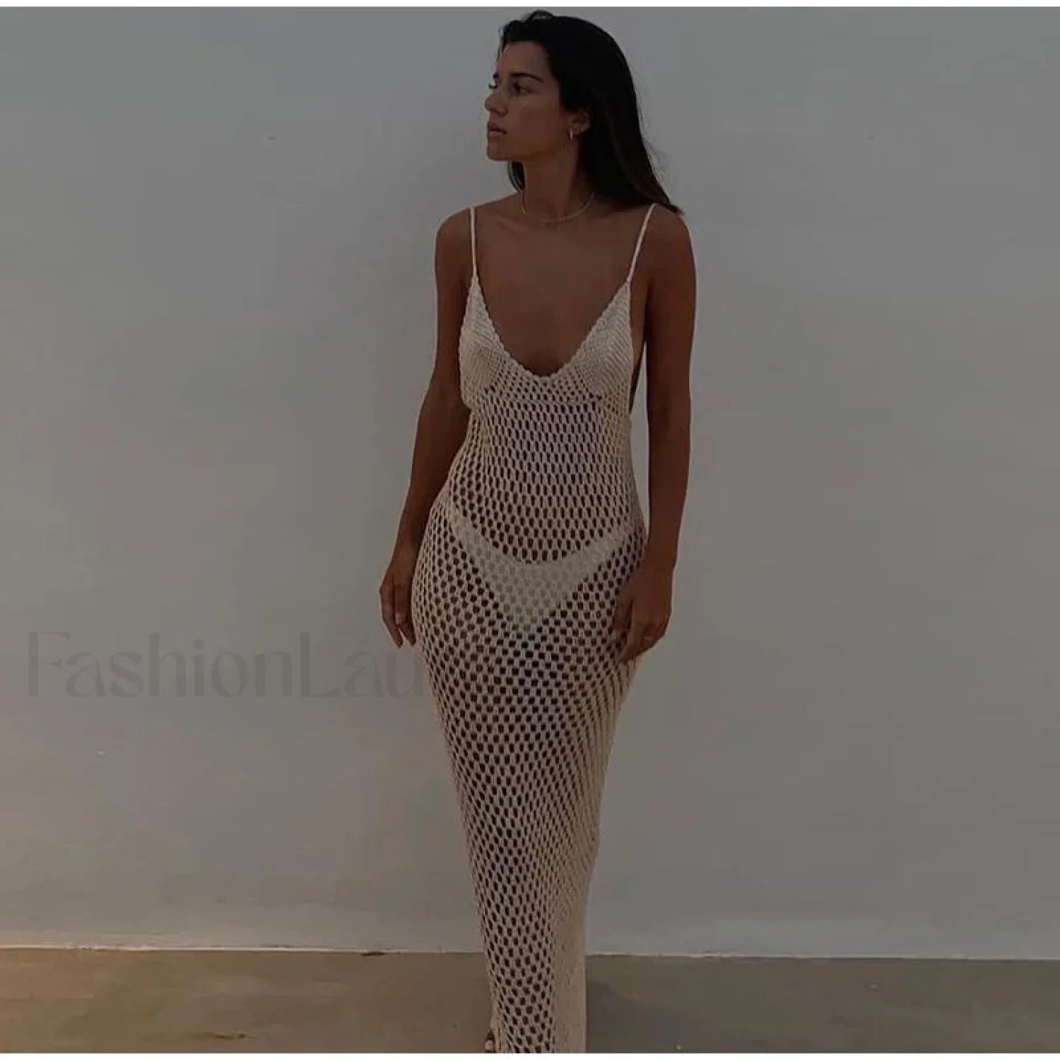 Orange Halter Square Neck Cut Out Wrap Style Cover Up