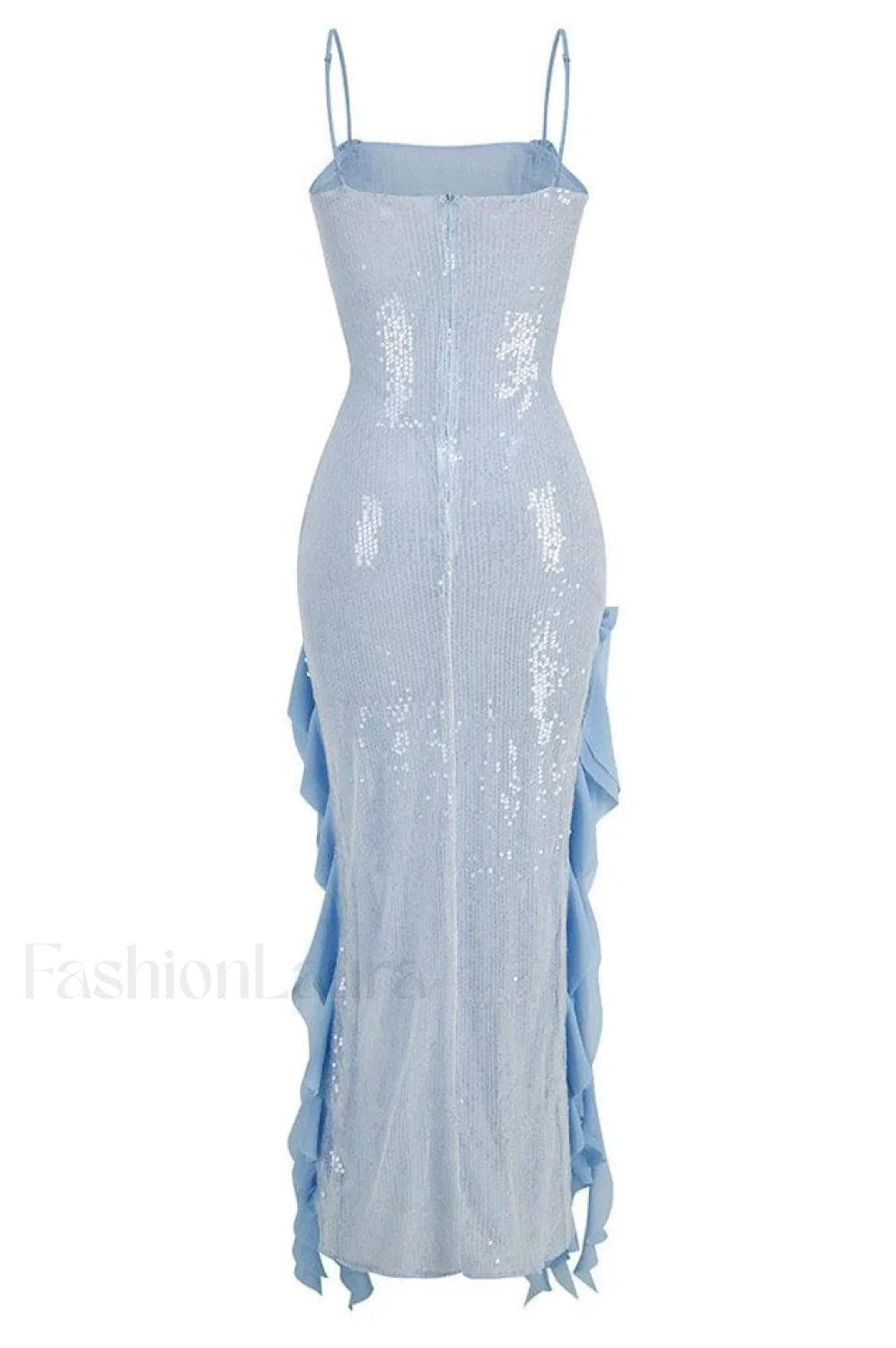 Othniel Sequin Stylish Embellished Ruffle Dress