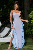 Othniel Sequin Stylish Embellished Ruffle Dress