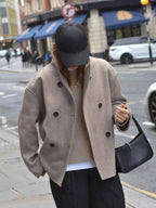 Oversized Charming Button Down Jacket Jackets