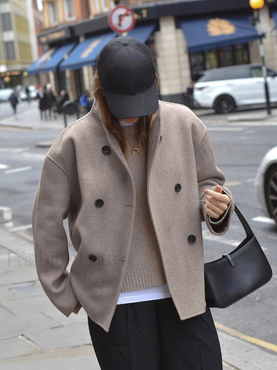 Oversized Charming Button Down Jacket Jackets