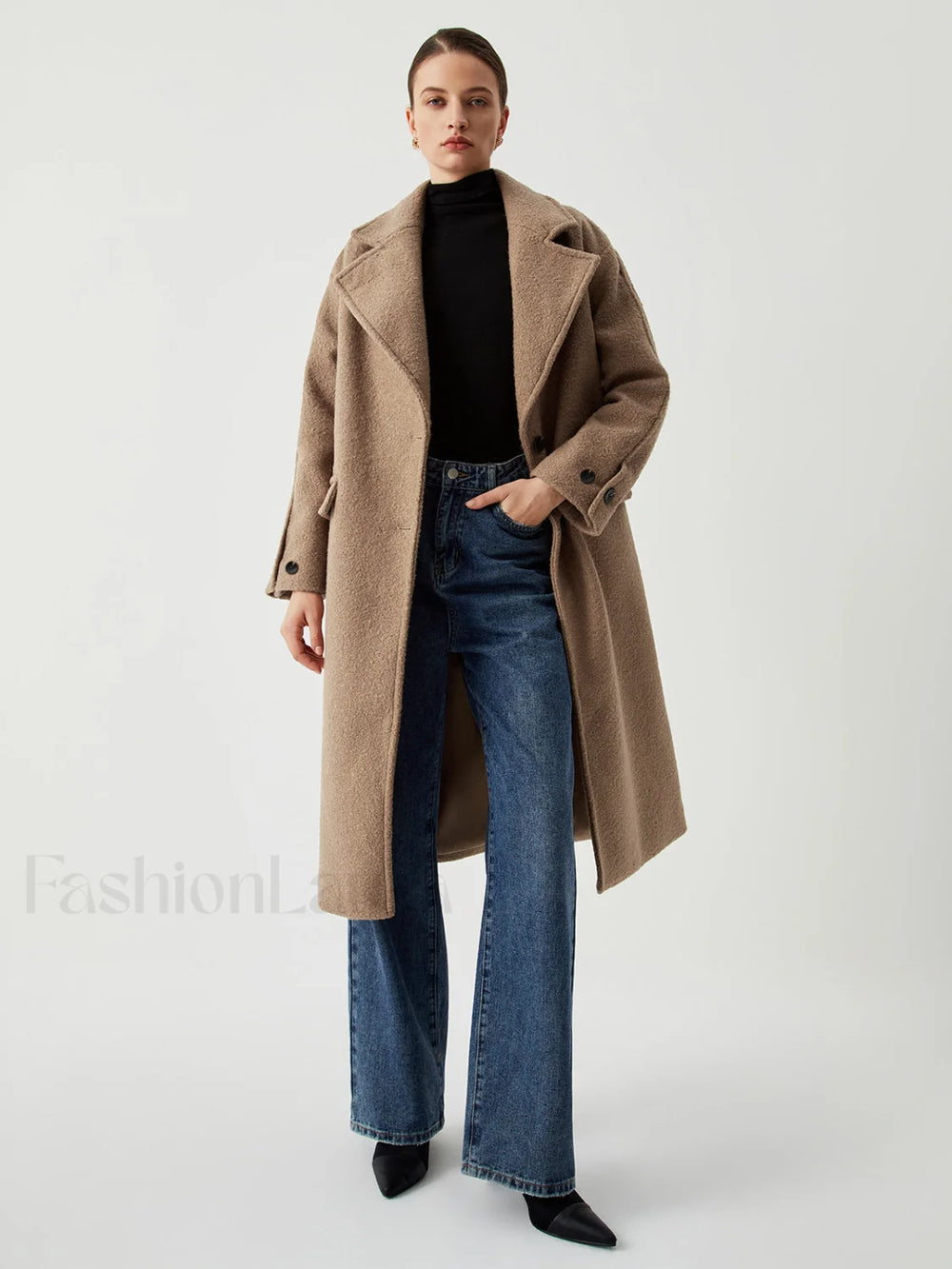 Oversized Charming Wool Coat Wool Coats