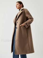 Oversized Charming Wool Coat Wool Coats