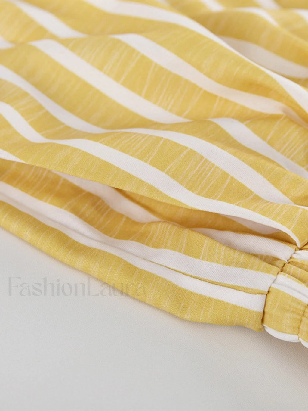 Oversized Knotted Graceful Striped Pants Set Pant Sets