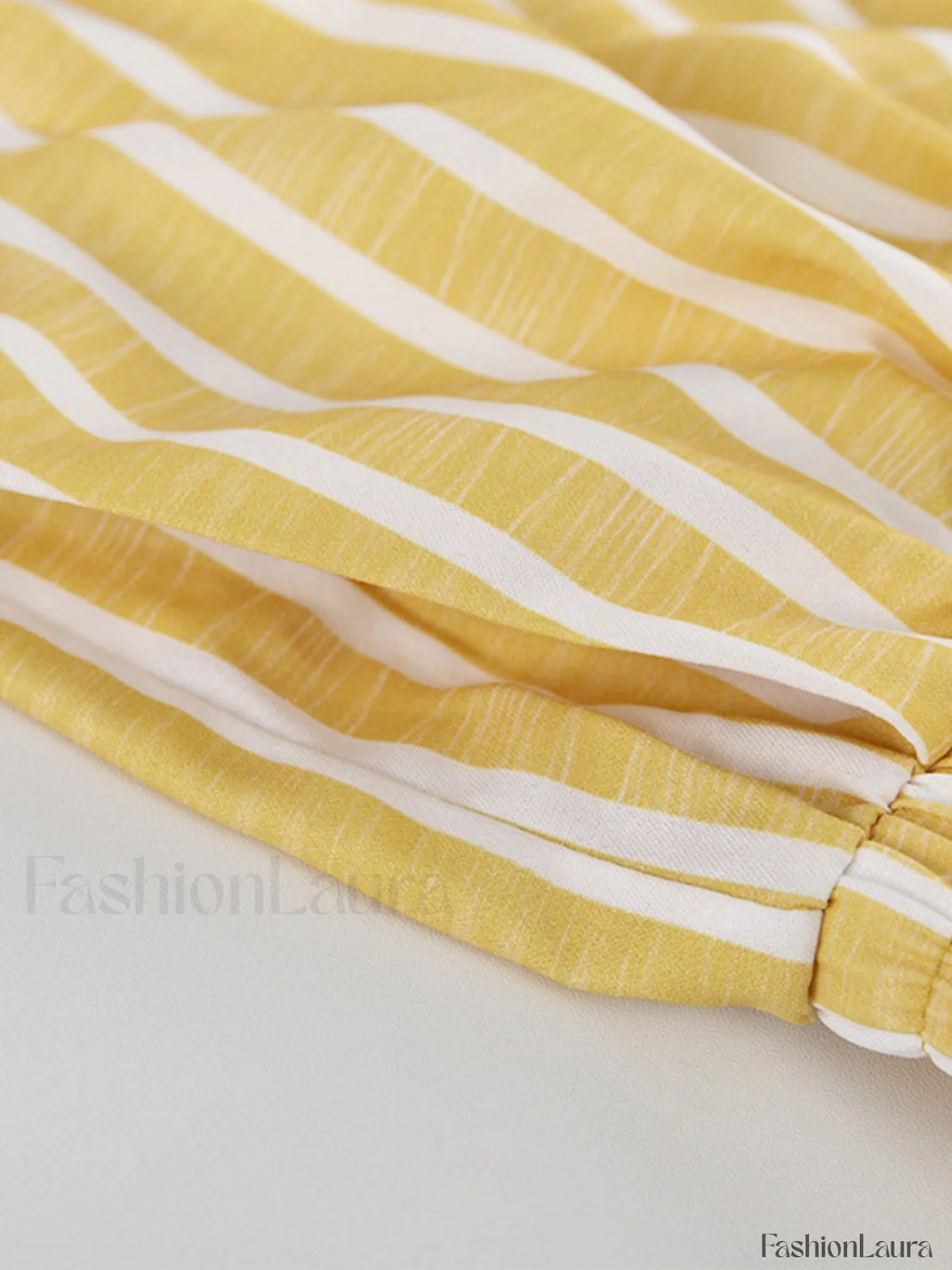 Oversized Knotted Graceful Striped Pants Set Pant Sets