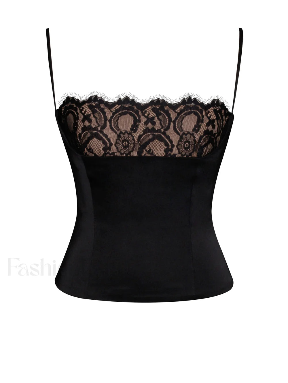 Padma Black Satin Charming Lace Bustier Corset Top XL / US 12 14 Tops