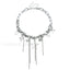 Party Lady Custom Diamond Sparkling Necklace STEEL