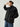 Patchwork Collared Graceful Geometric Winter Coat Secondary image