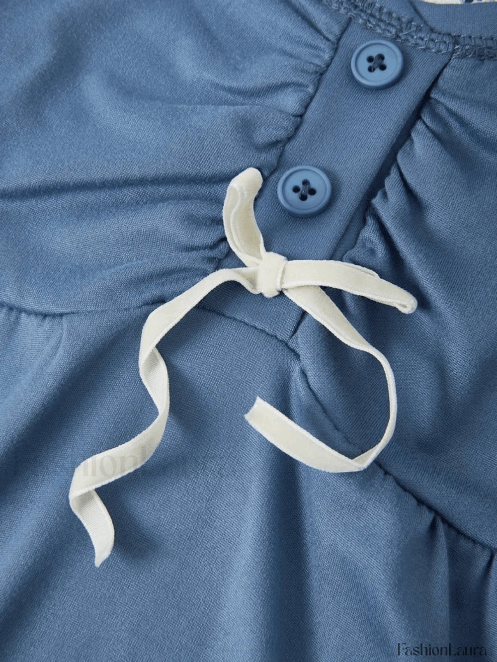 Patchwork Lace Buttoned Long Sleeve Top Tops&Tees