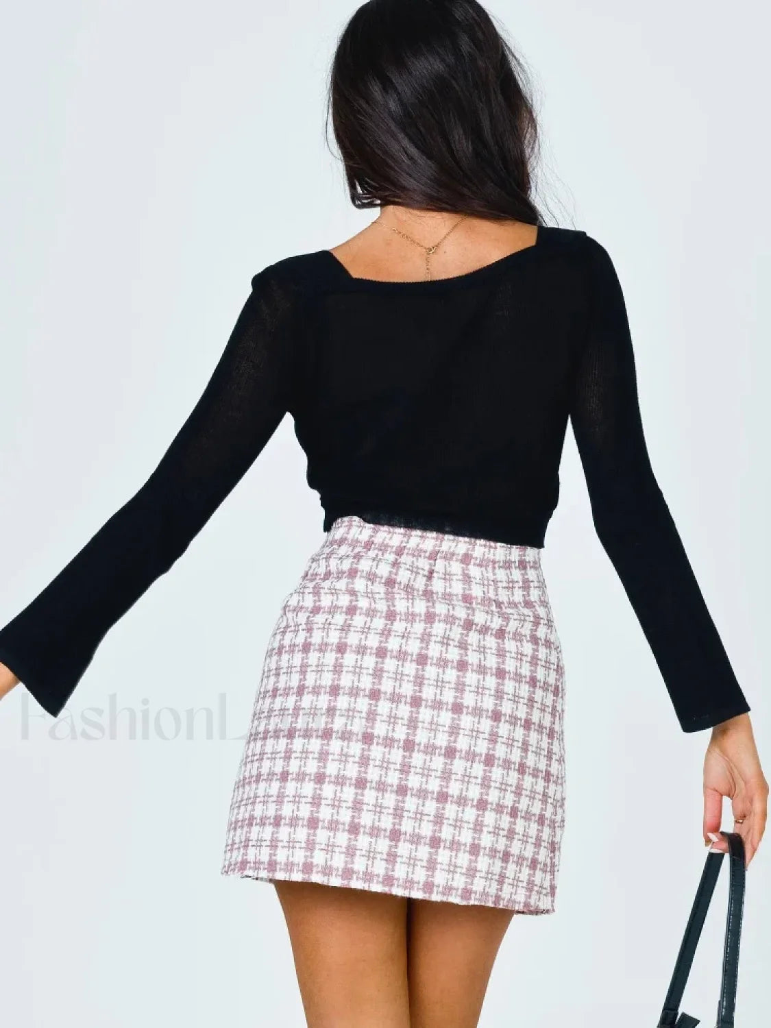 Patchwork Vintage Contrast Street Skirt Secondary image